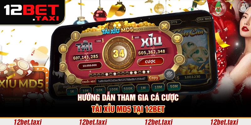 Hướng dẫn tham gia cá cược tài xỉu MD5 tại 12BET Hướng dẫn tham gia cá cược tài xỉu MD5 tại 12BET